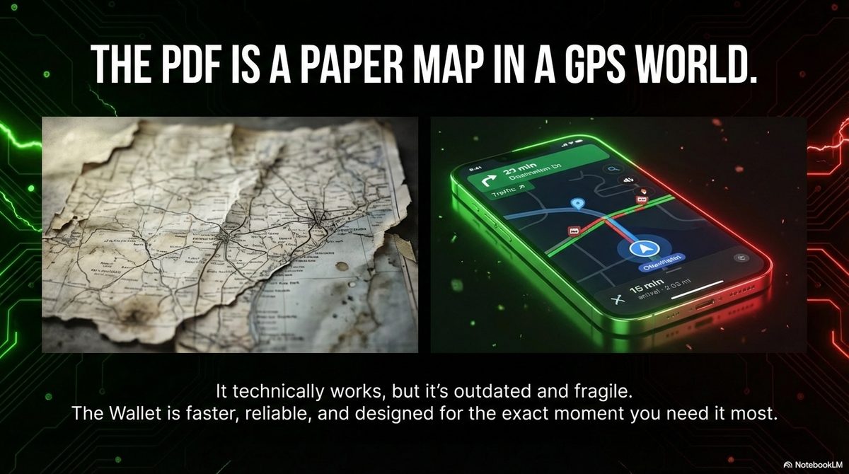 The PDF is a paper map in a GPS world
