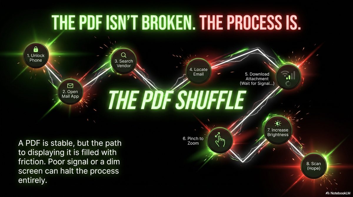 The PDF Shuffle: 8 steps from unlock to scan