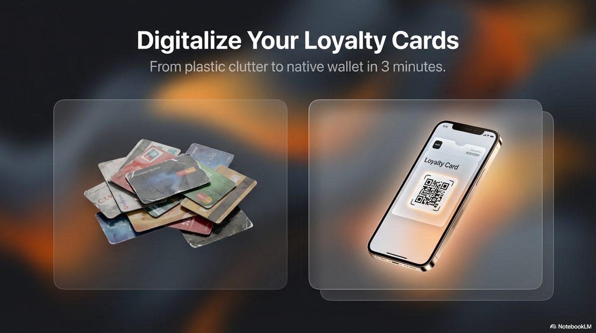 From plastic clutter to native wallet in 3 minutes