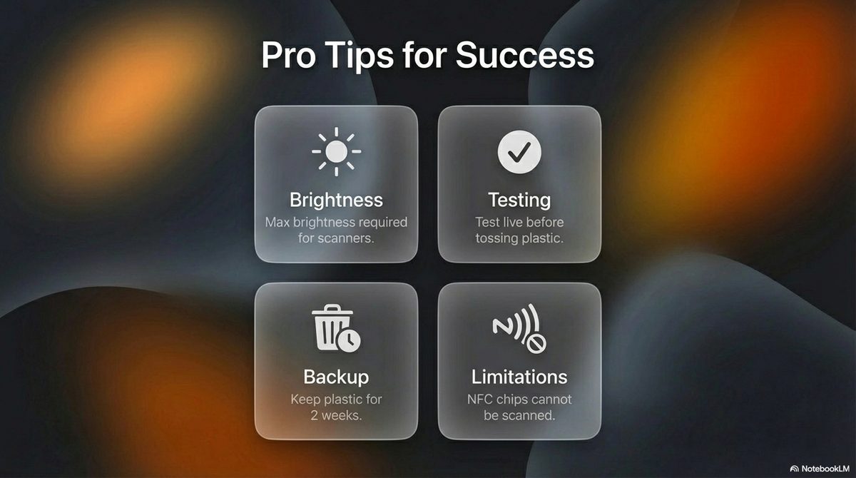 Pro Tips for Success: Brightness, Testing, Backup, Limitations