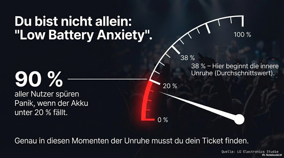 Low Battery Anxiety: 90 Prozent empfinden Panik unter 20 Prozent Akku