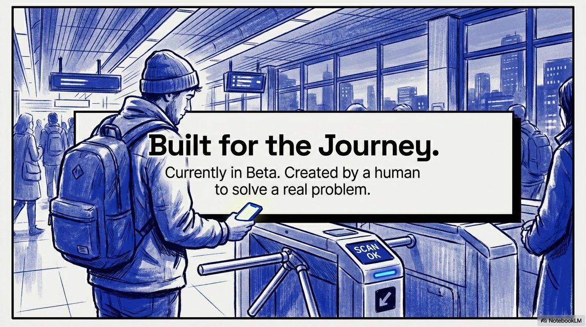 Built for the Journey — currently in beta, created by a human to solve a real problem